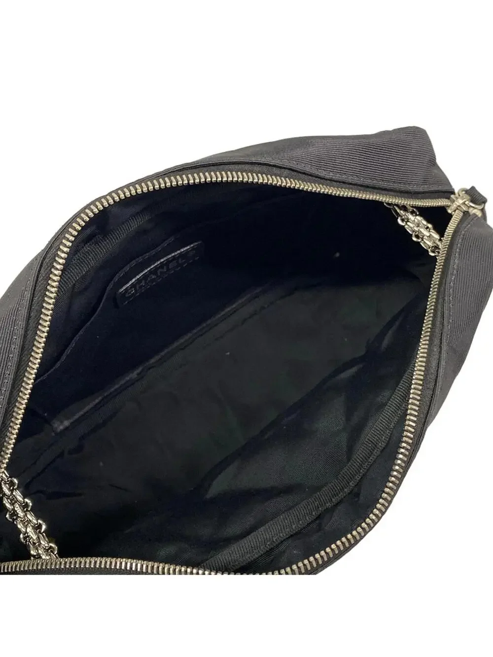 Chanel 2.55 Matelass Black White Nylon #295569C96B